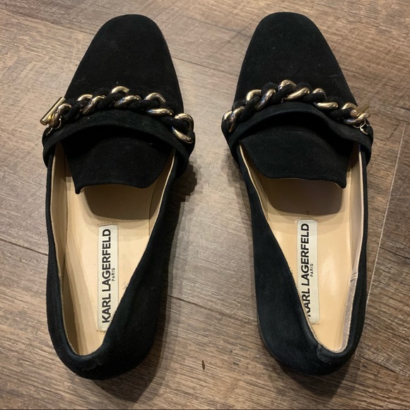 Karl lagerfeld Lynette suede chain loafers - Picture 5 of 5